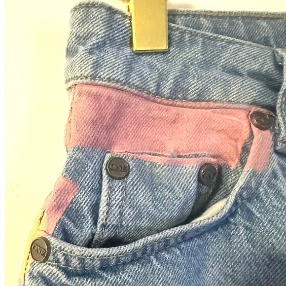 One teaspoon shorts size 22 cute pink and cream striped detail - Picture 14 of 16